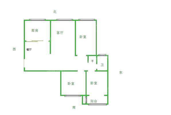 凤凰城(A区)3室2厅1卫115㎡ 凤凰城(A区)3室2厅1卫115㎡